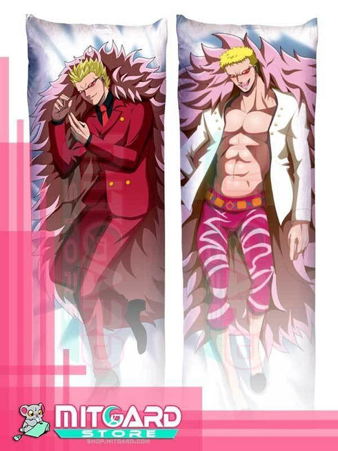 ONE PIECE Donquixote Doflamingo | Heavenly Yaksha Body pillow case Dakimakura - 50cmx150cm / Peach Skin / 2 Sides Printed - 1
